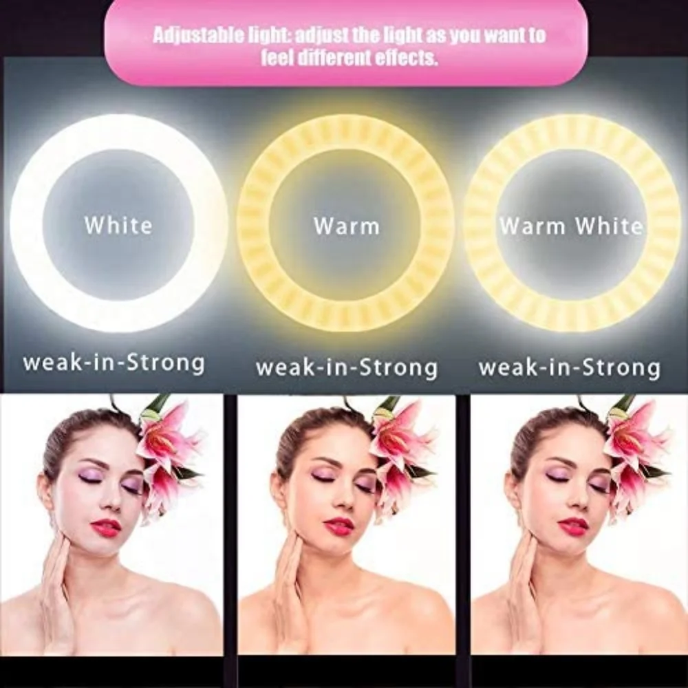 2x Selfie Light Pod In Pink